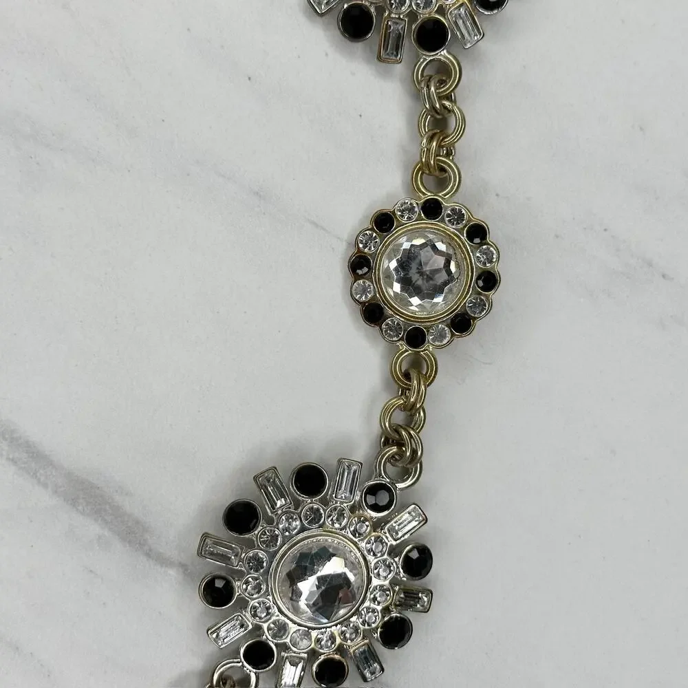 White House Black Market Rhinestone Chain Belt XS/S ✨